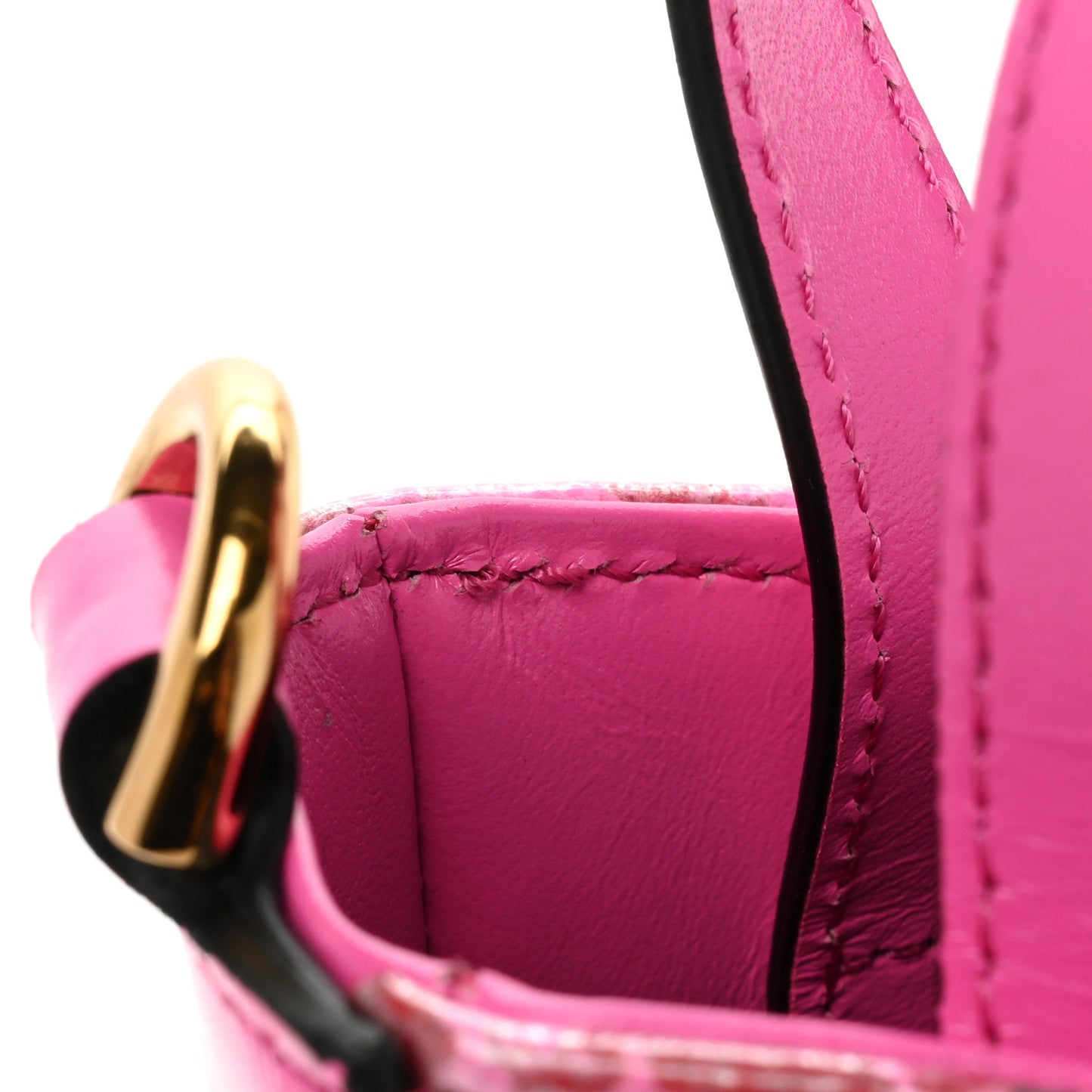Calfskin Tweed Vinyl Medusa Small Top Handle Crossbody Bag Pink