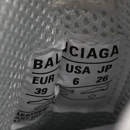 Balenciaga Technical Fabric Allover Logo Womens Triple S Sneakers 39 White Black 10 of 10