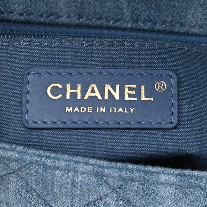 Chanel Denim Quilted Mini Pearl Crush Flap Blue 6 of 9