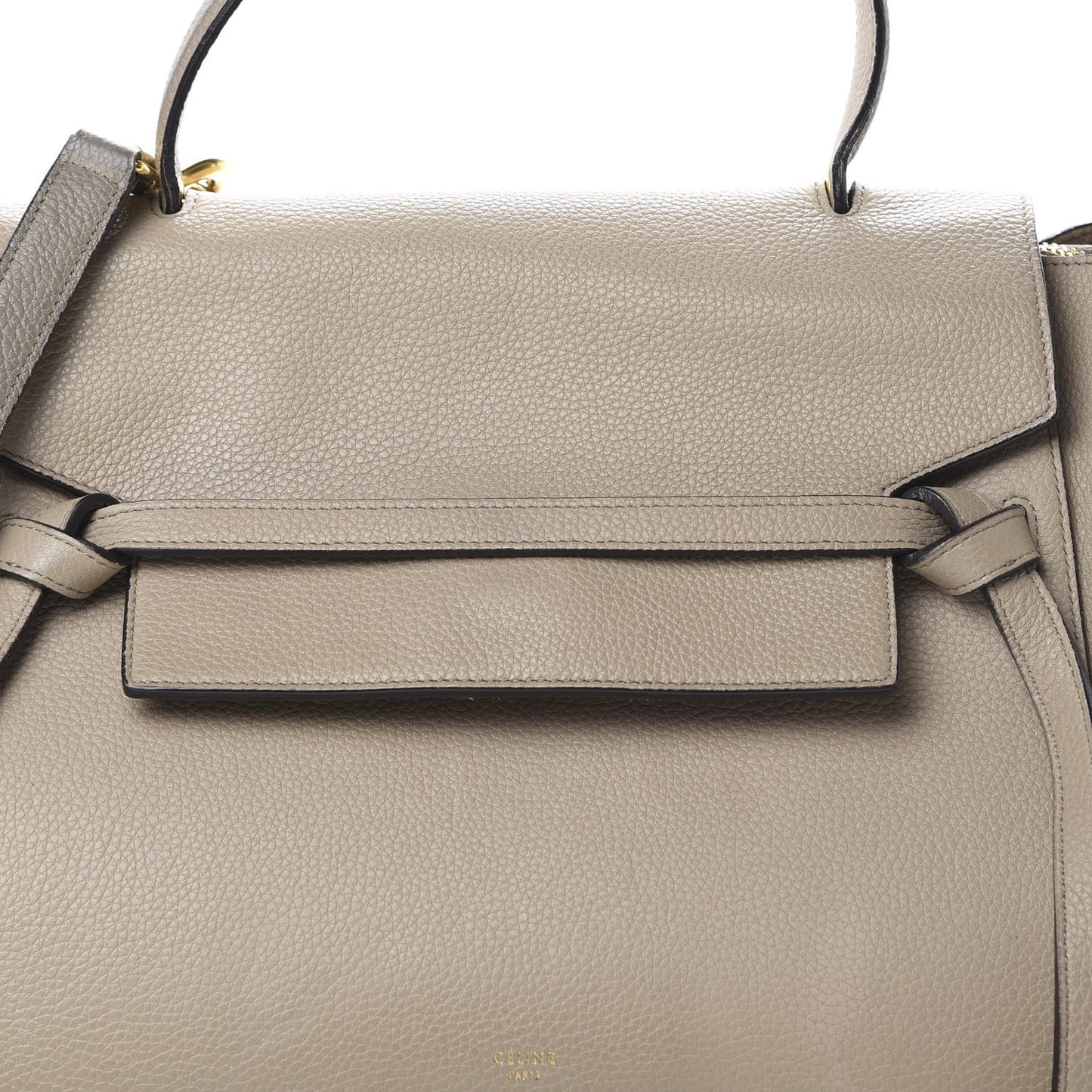 Drummed Calfskin Mini Belt Bag Dune