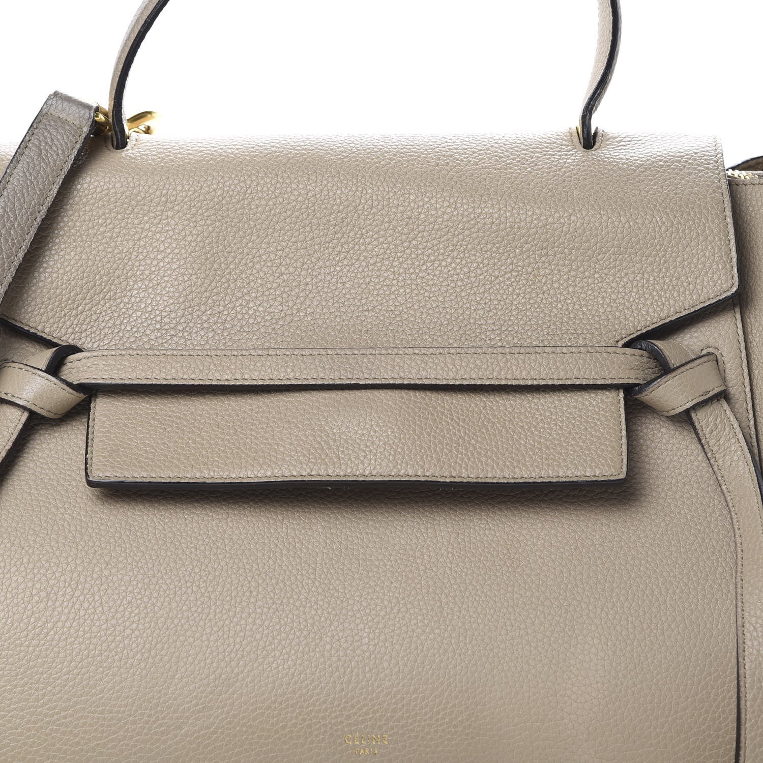 Celine Drummed Calfskin Mini Belt Bag Dune 8 of 23