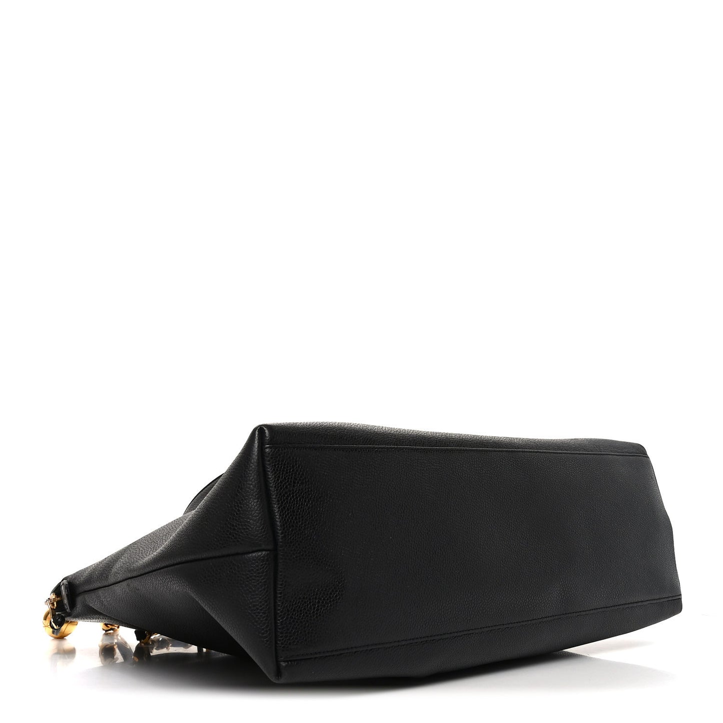 Caviar Large CC Shoulder Bag Black