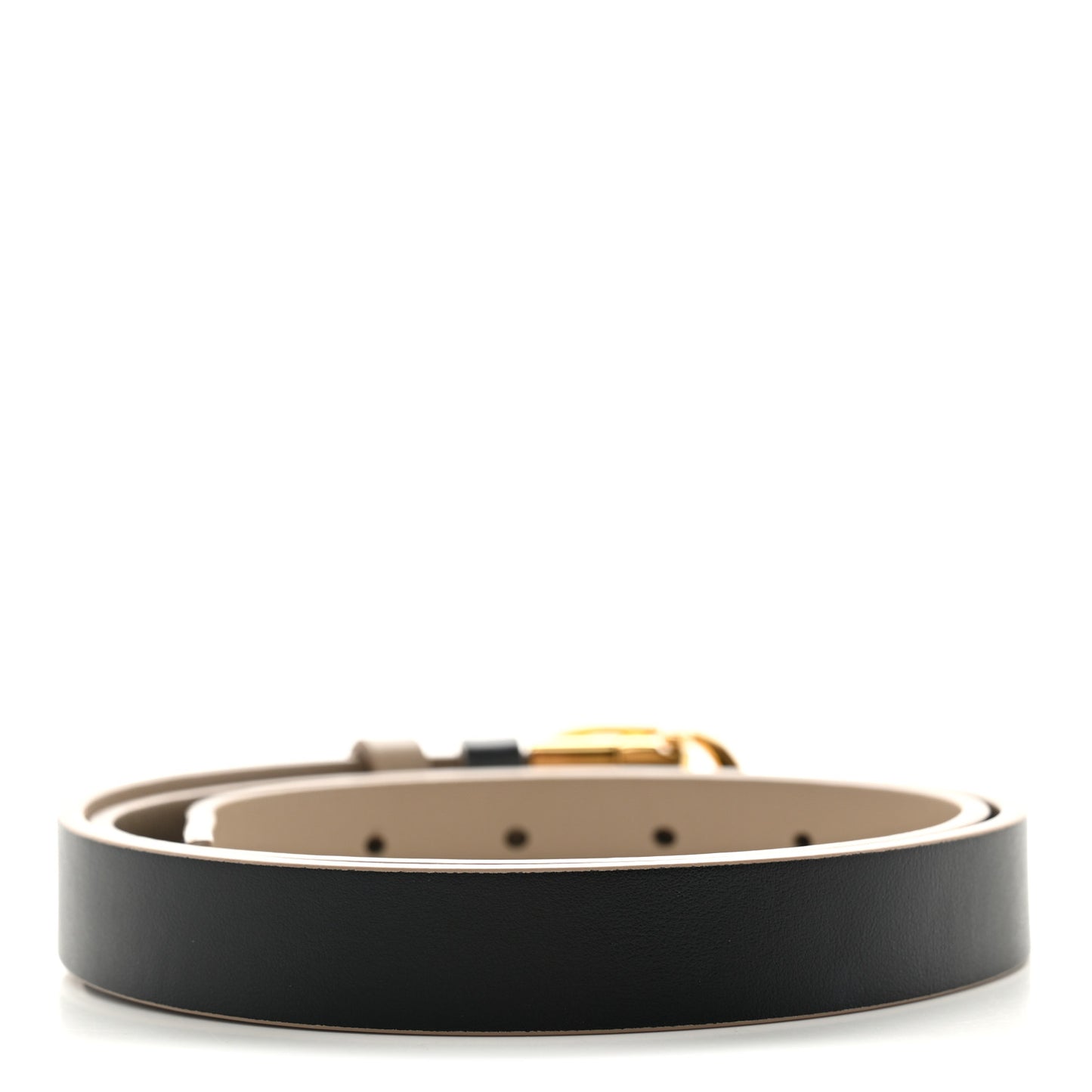 Calfskin 30 Montaigne Reversible Belt  90 36 Black Hazelnut