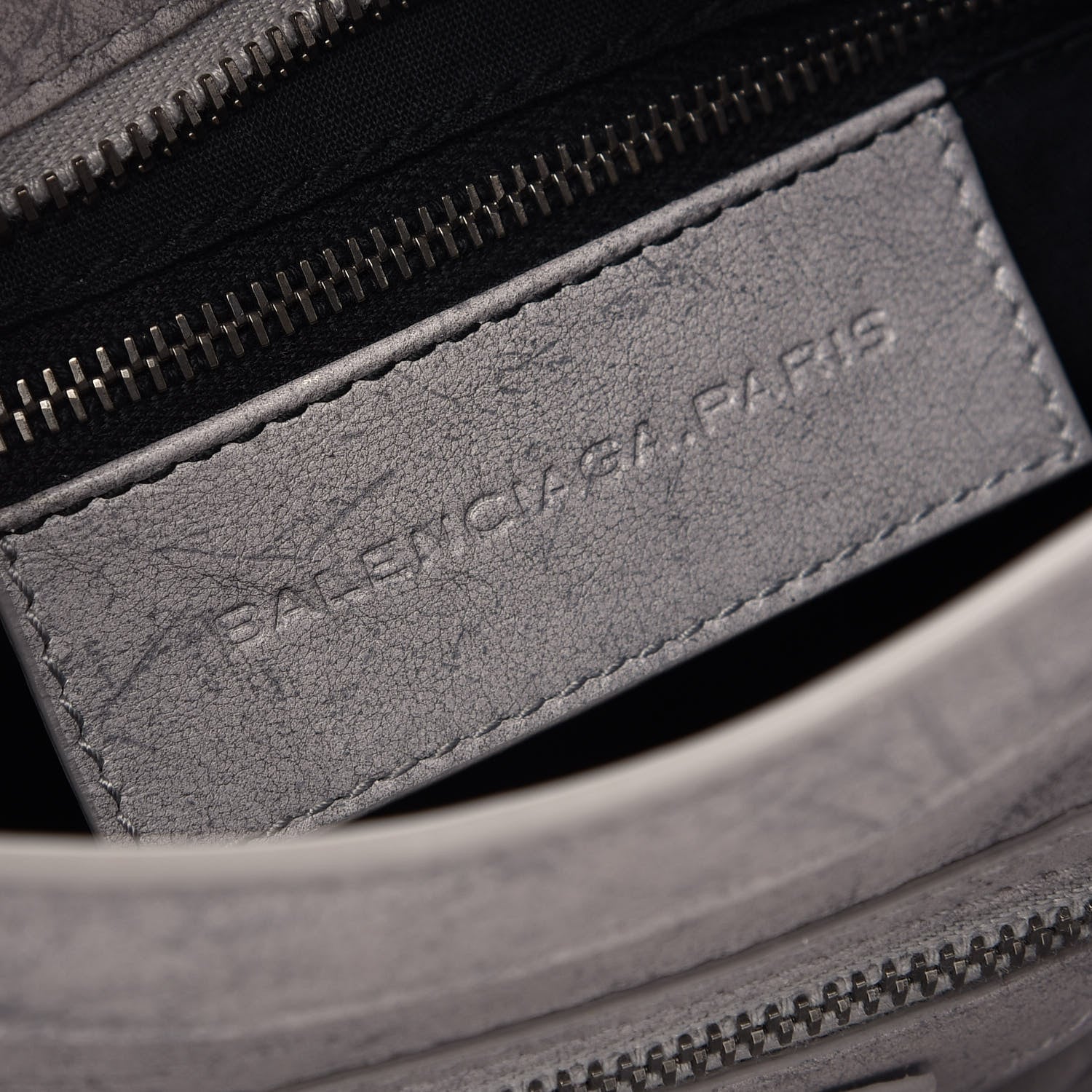 Balenciaga Agneau Marble Hardware Mini City Grey 6 of 9