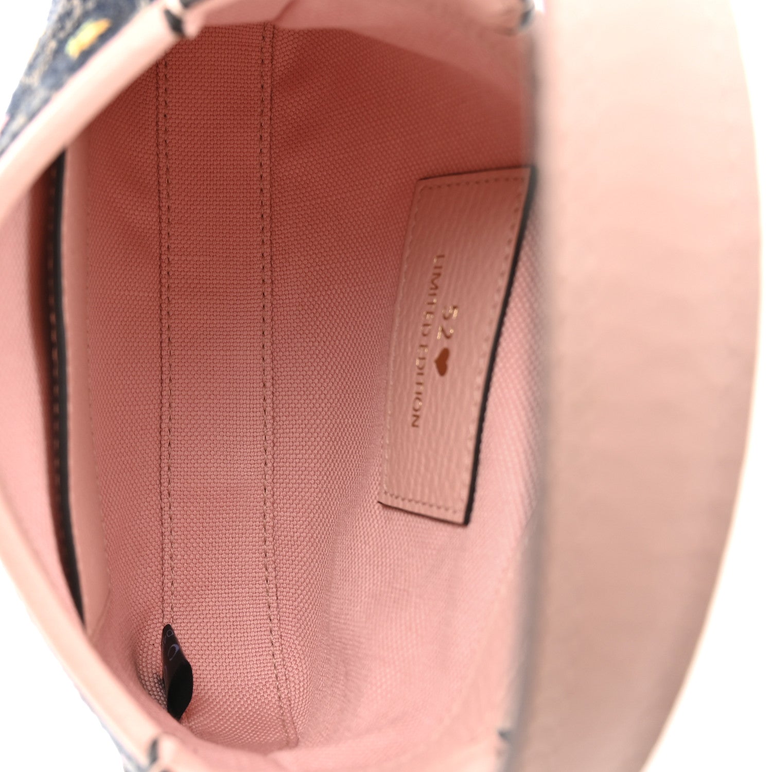 Gucci New Denim GG Monogram Calfskin Love Parade Mini Jackie 1961 Hobo Light Pink 5 of 10