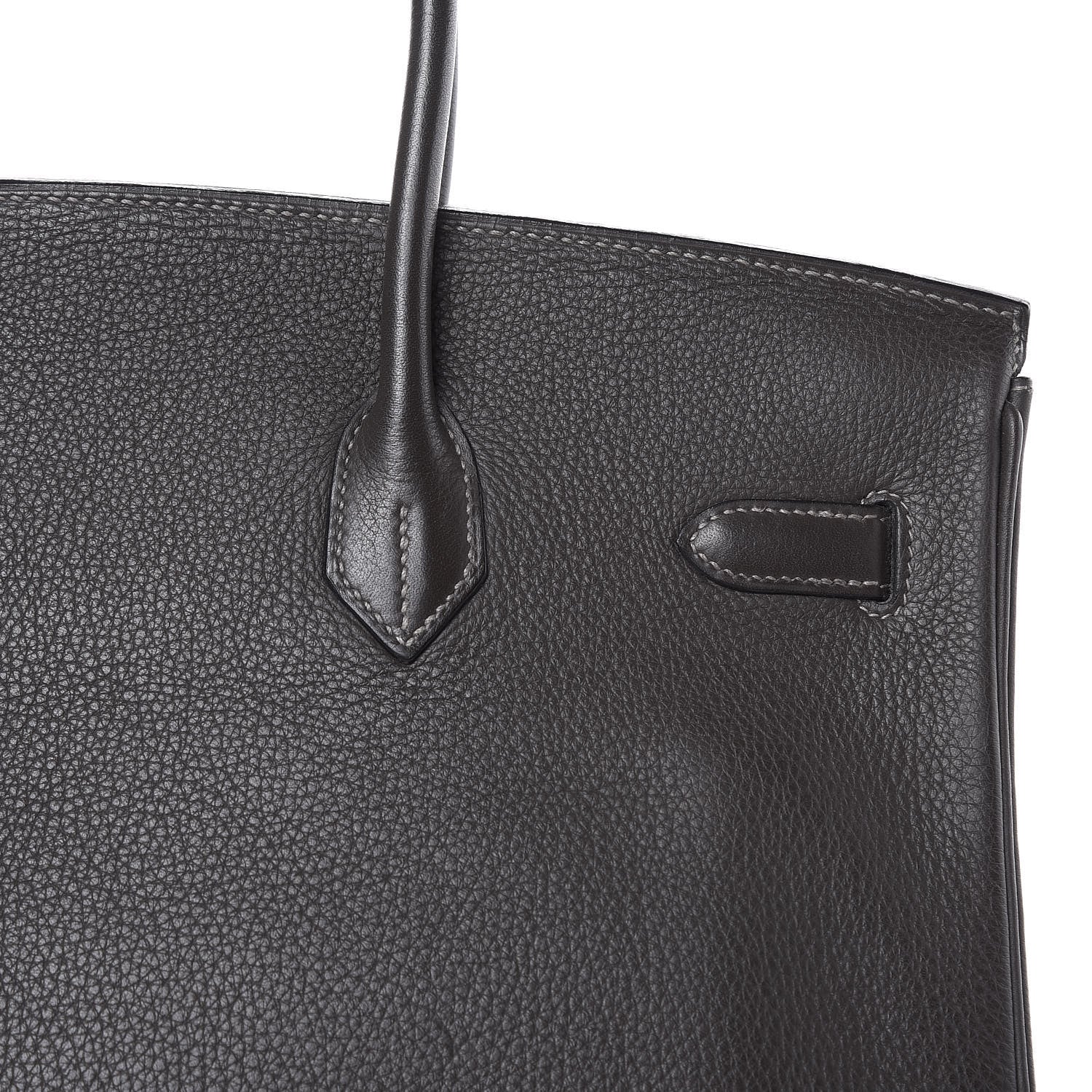 Hermes Taurillon Clemence Birkin 35 Graphite 27 of 35