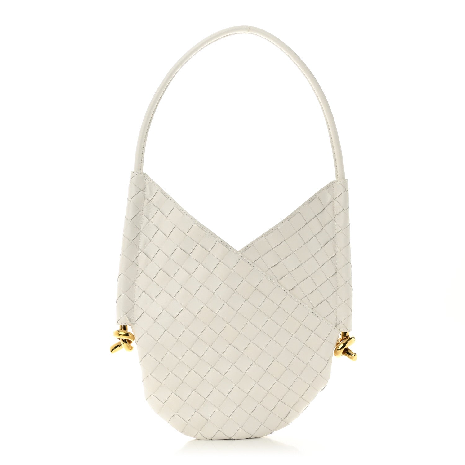Bottega Veneta Nappa Intrecciato Small Solstice Hobo White 3 of 10