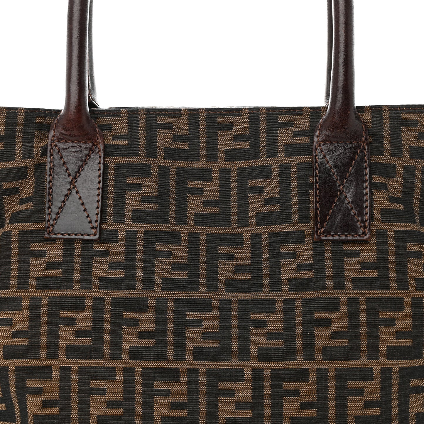 Zucca Calfskin Shopping Tote Tobacco
