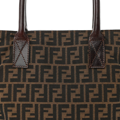 Fendi Zucca Calfskin Shopping Tote Tobacco 7 of 15