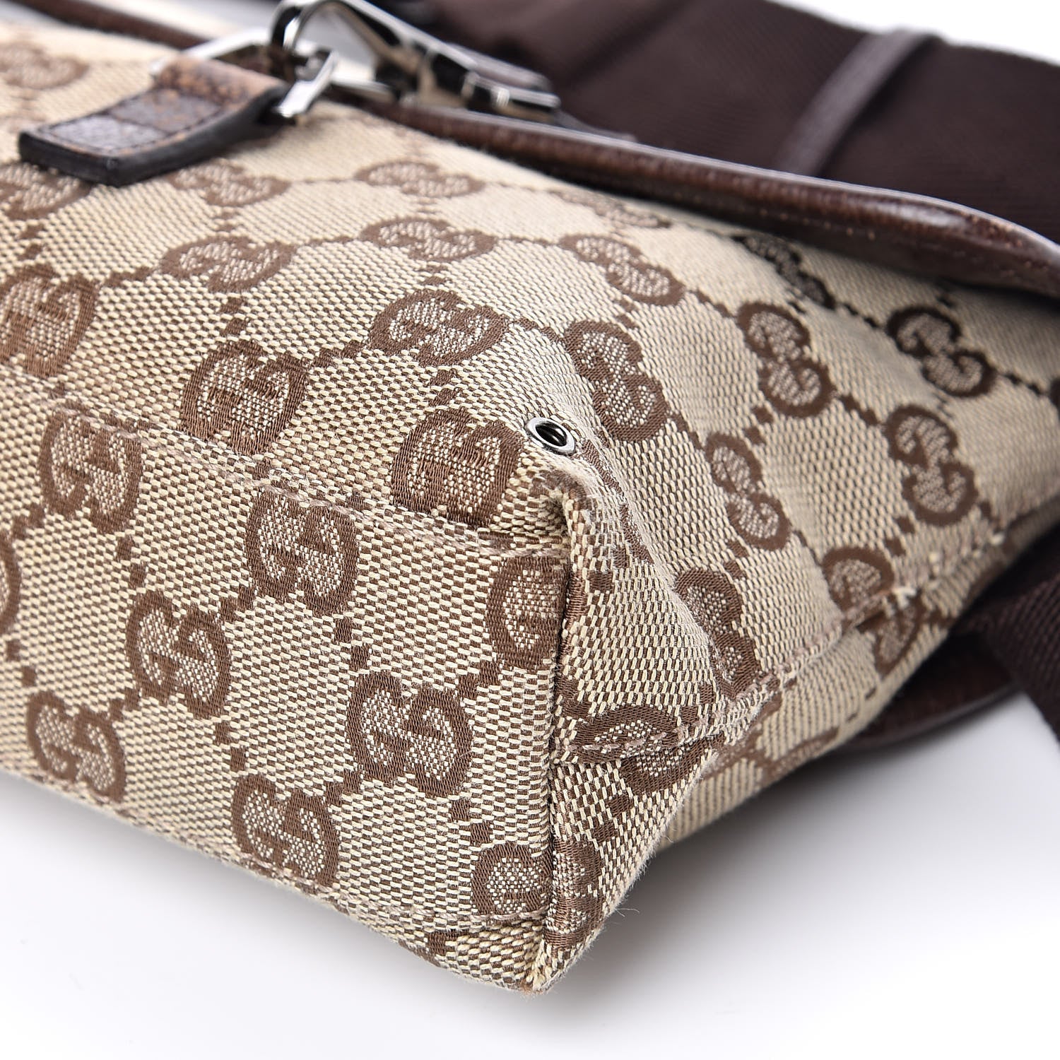 Gucci GG Monogram Flight Belt Bag Dark Brown 10 of 11