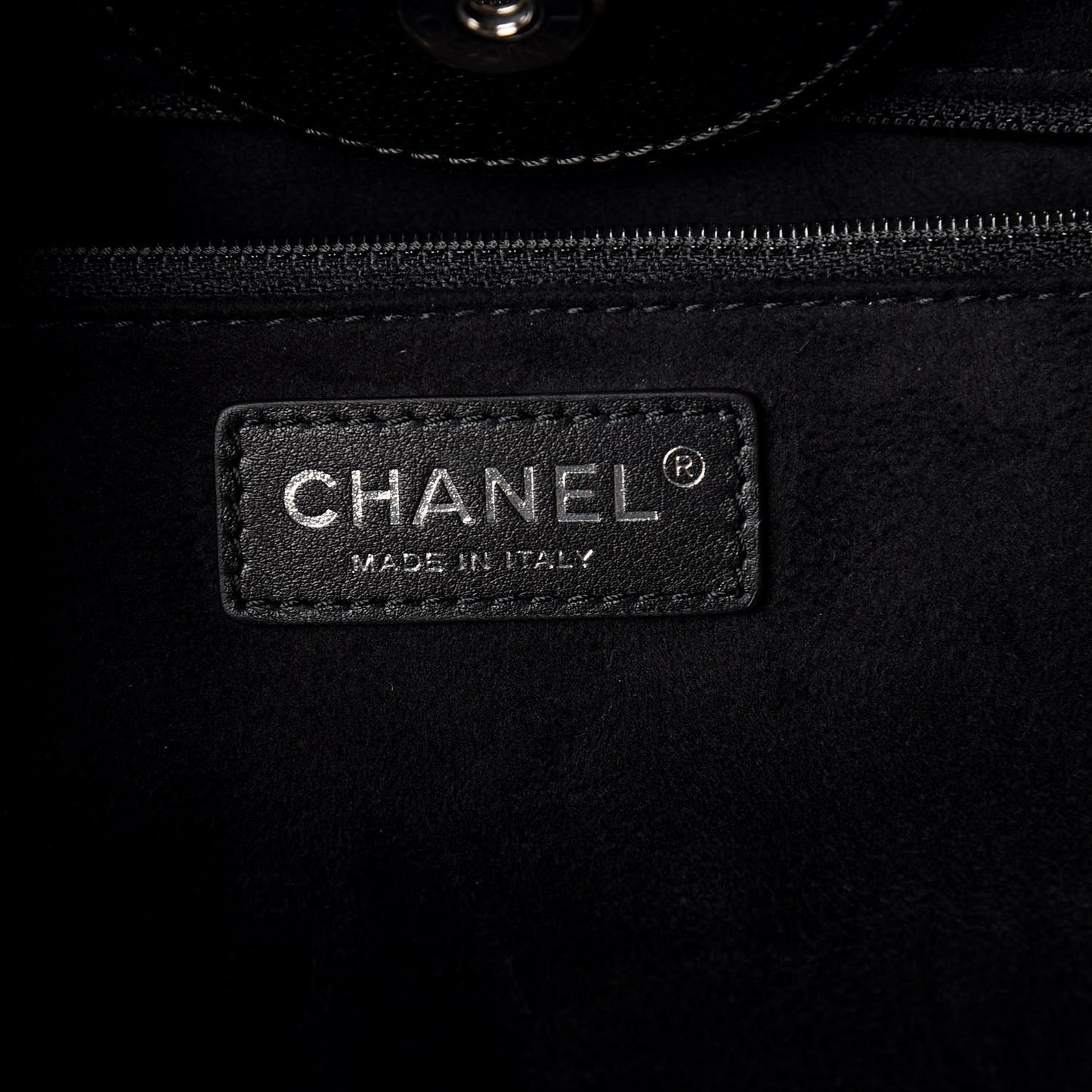 Caviar Medium Studded Deauville Tote Black