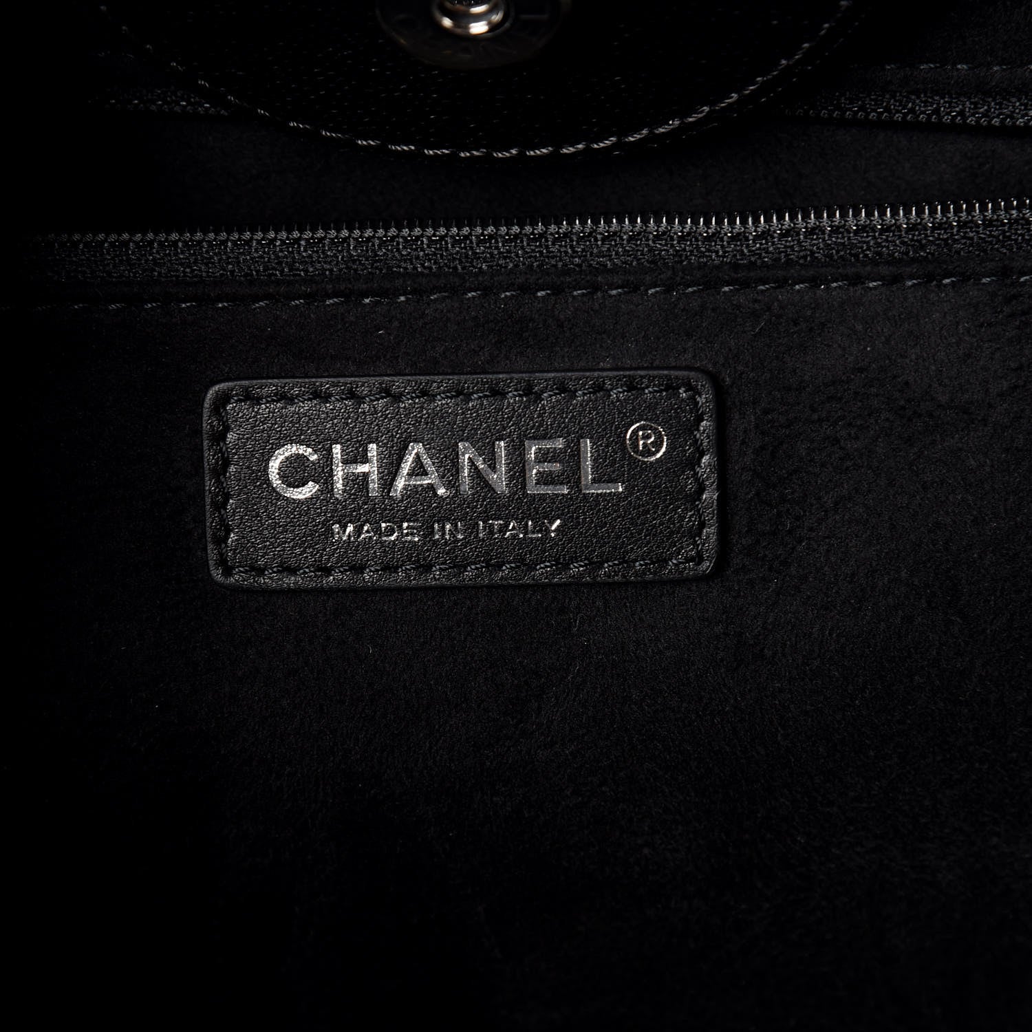 Chanel Caviar Medium Studded Deauville Tote Black 6 of 9