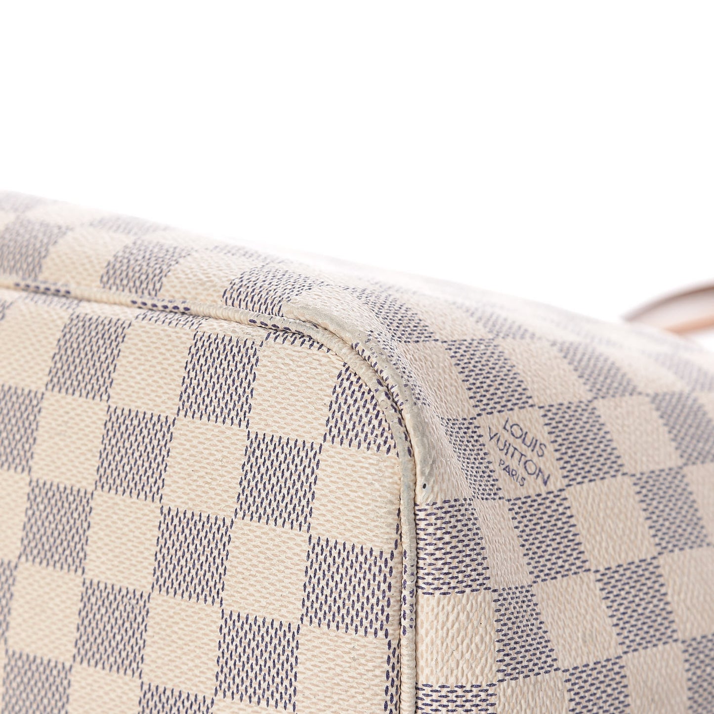 Damier Azur Neo Neverfull MM Rose Ballerine