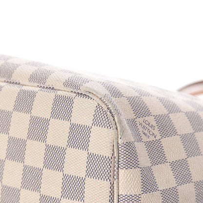 Louis Vuitton Damier Azur Neo Neverfull MM Rose Ballerine 28 of 31