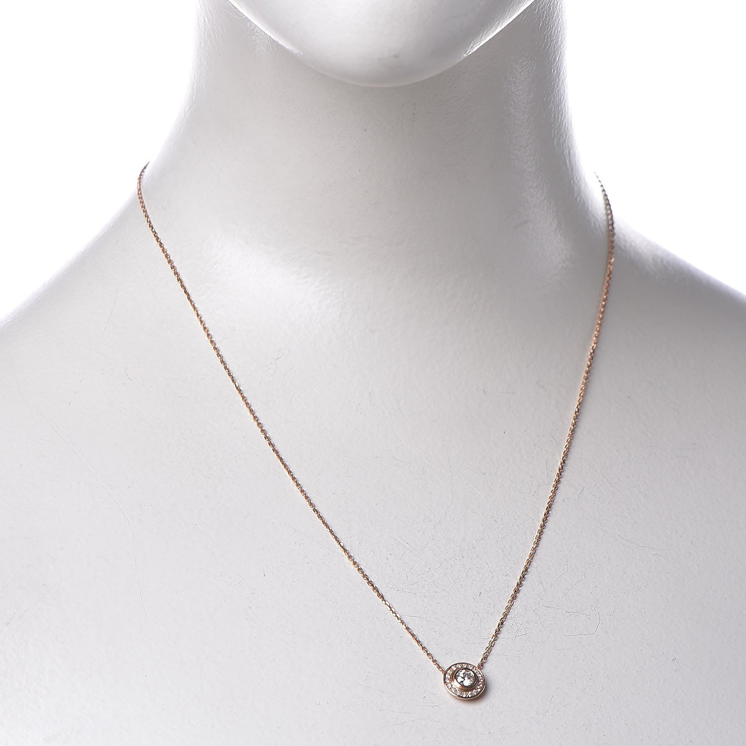 Cartier 18K Pink Gold Diamond D'Amour Pave Necklace 2 of 8