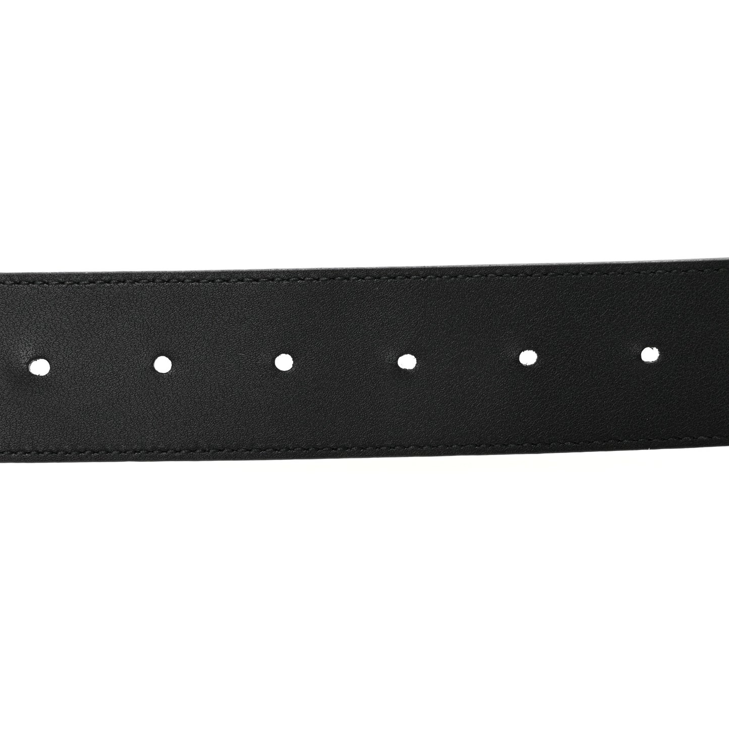 Moon Calfskin Torchon Double G 25mm Belt 75 30 Black