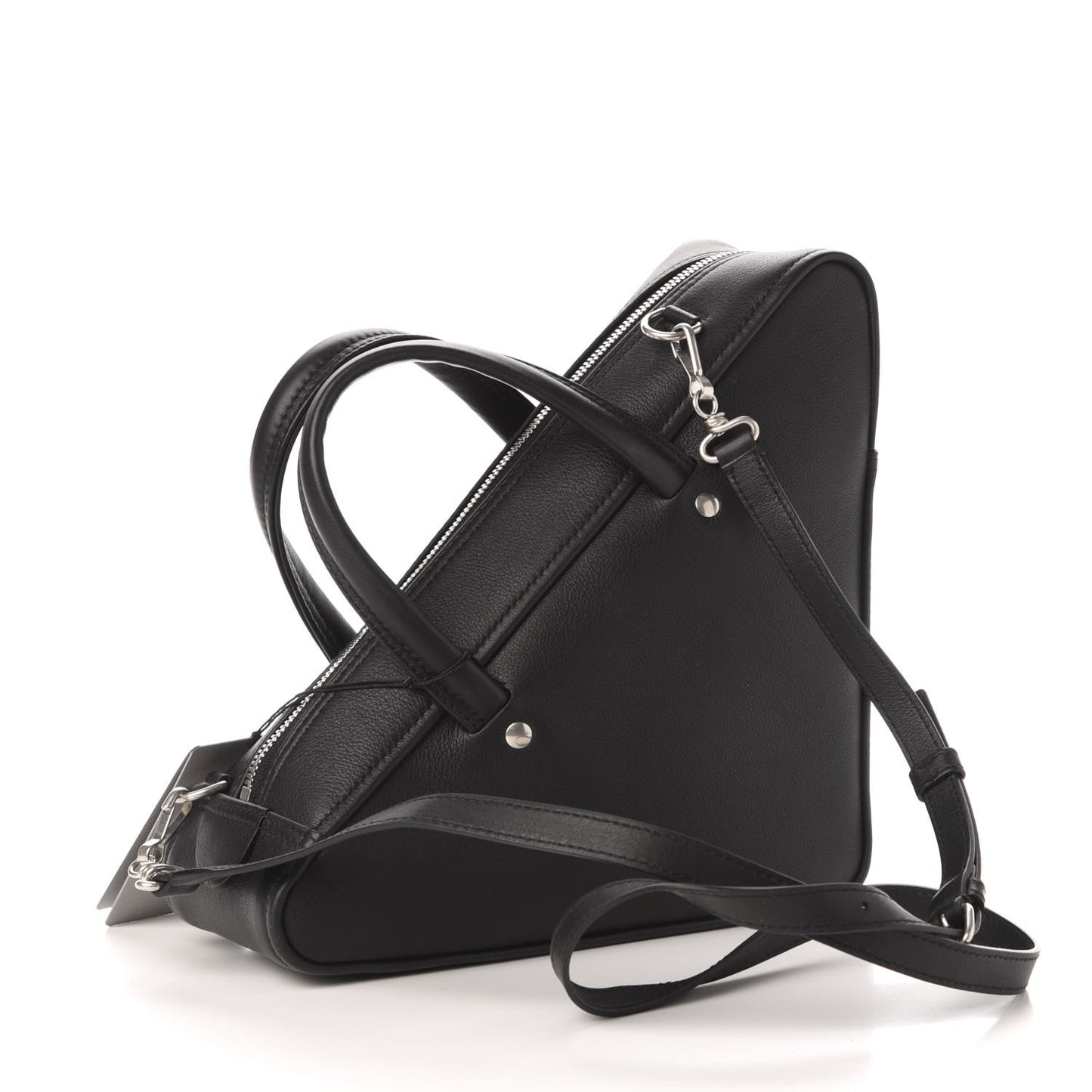 Calfskin S Triangle Duffle Black