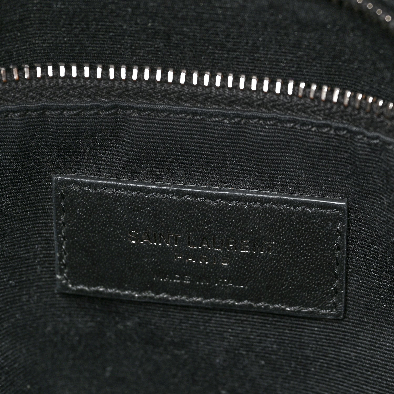 Saint Laurent Crinkled Calfskin Matelasse Monogram Medium Niki Chain Satchel Black 6 of 10