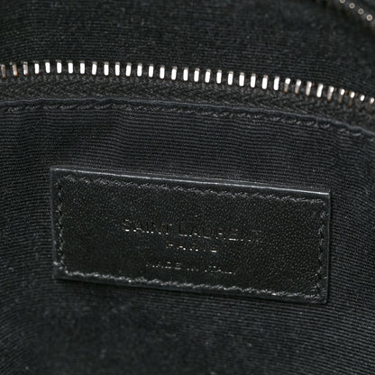 Saint Laurent Crinkled Calfskin Matelasse Monogram Medium Niki Chain Satchel Black 6 of 10