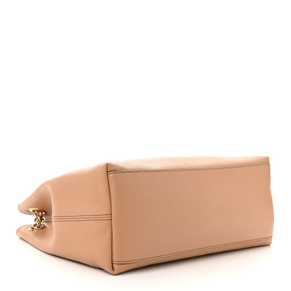 Gucci Pebbled Calfskin Medium Soho Chain Shoulder Bag Camelia 4 of 11