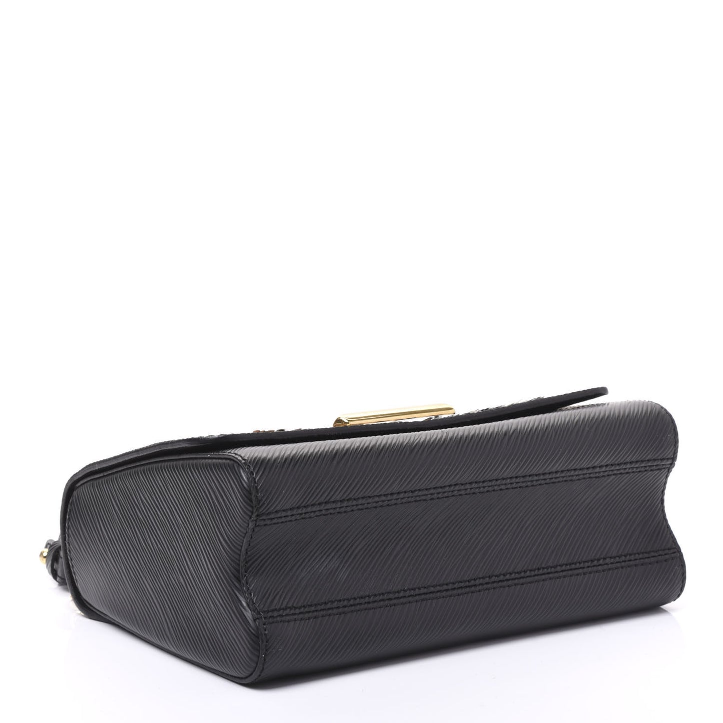 Epi Sequins Twist Shoulder Bag MM Black