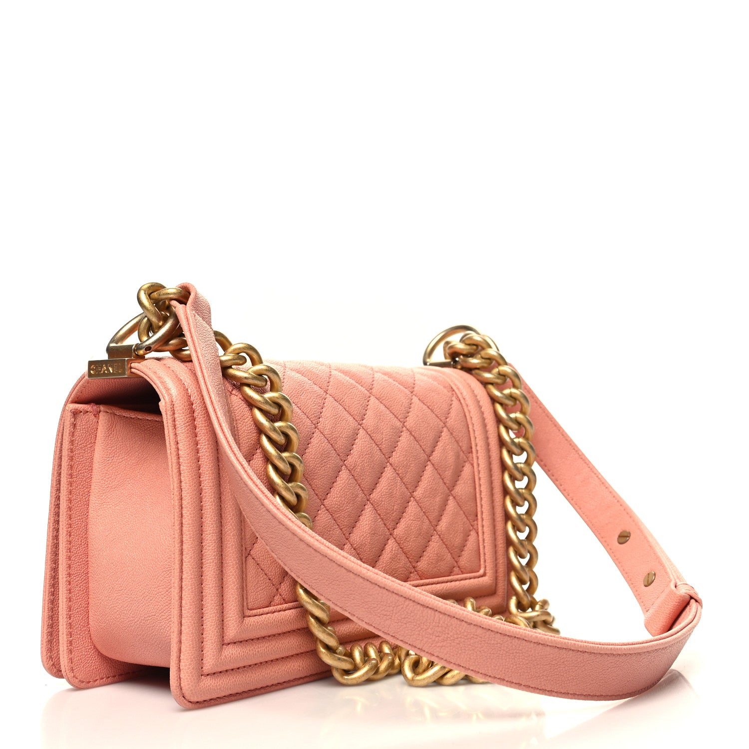 Chanel Caviar Quilted Small Boy Flap Pink 3 of 10