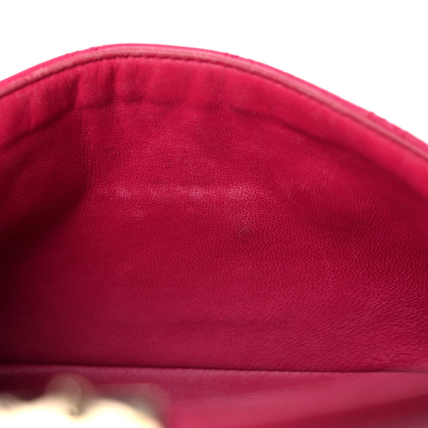 Lambskin Cannage Miss Dior Promenade Pouch Fuchsia