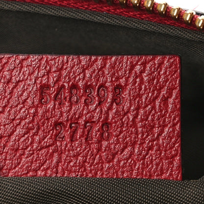 Gucci Soft GG Supreme Monogram Flora Calfskin Medium Ophidia Cosmetic Case Beige Ebony Multicolor Rosso 7 of 9