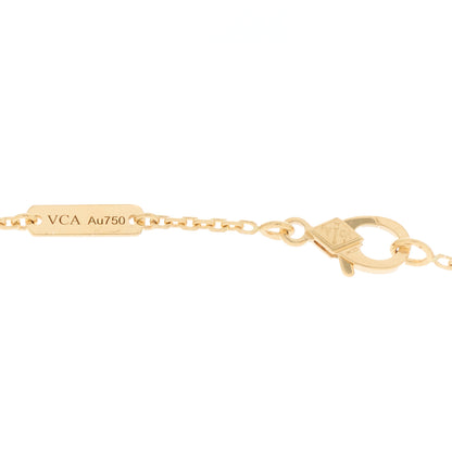 Van Cleef & Arpels 18K Yellow Gold Black Onyx Vintage Alhambra Pendant Necklace 5 of 7