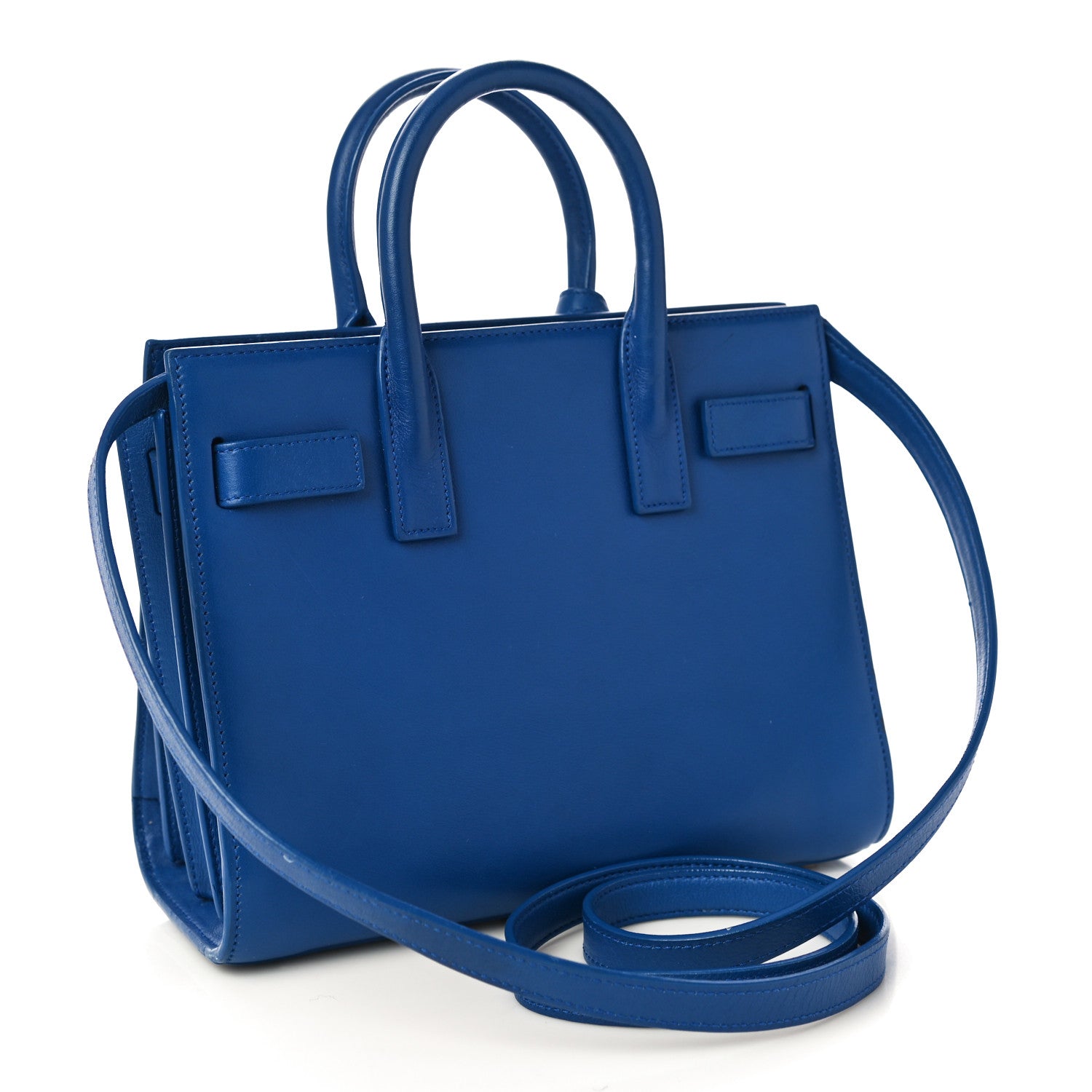 Saint Laurent Calfskin Nano Sac De Jour Royal Blue 3 of 11