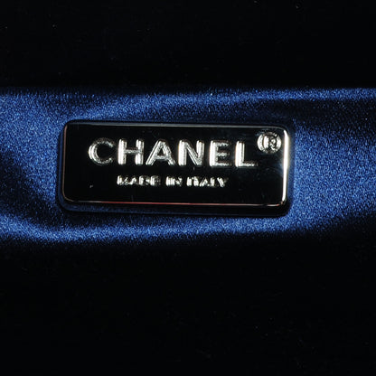 Chanel Velvet Timeless CC Clutch Navy Blue 6 of 7