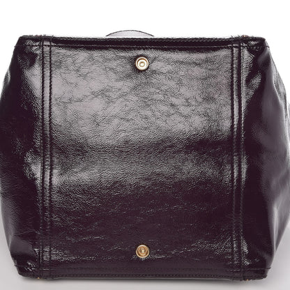 Saint Laurent Patent Medium Downtown Tote Purple 7 of 11