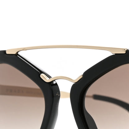 Prada Acetate Metal Cinema Sunglasses SPR 12Q Black 9 of 11