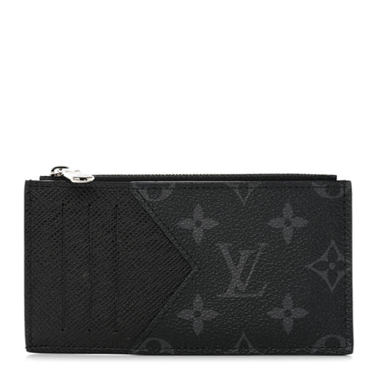 Louis Vuitton Taigarama Coin Card Holder Black 1 of 10