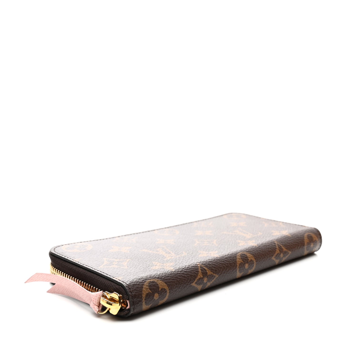 Monogram Clemence Wallet Rose Ballerine