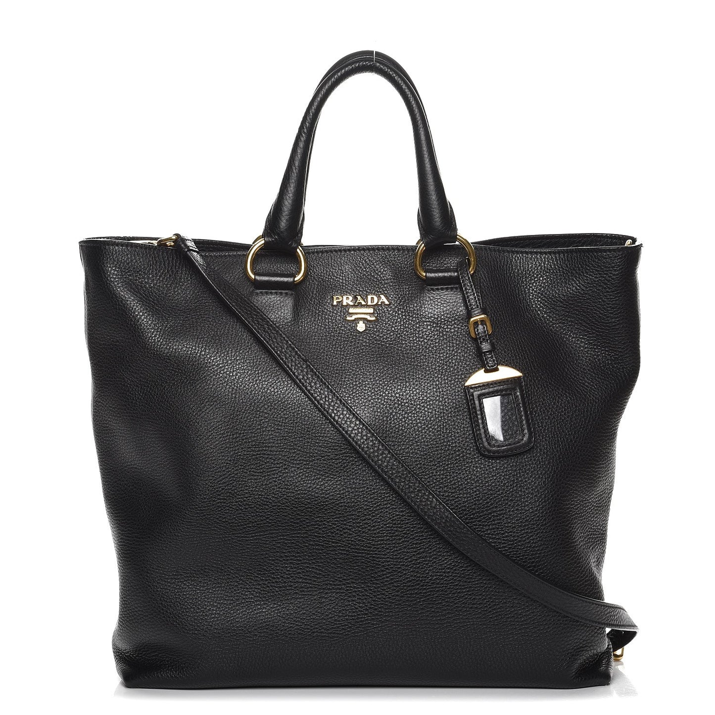 Vitello Daino Tote Nero Black