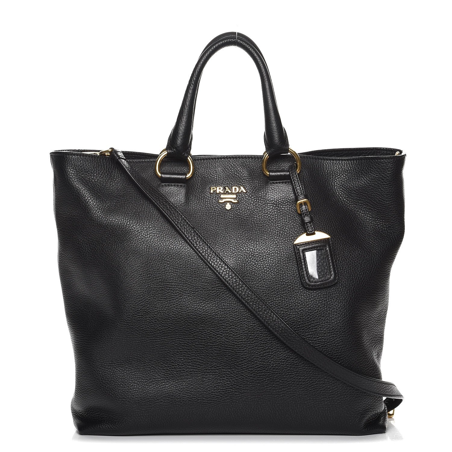 Prada Vitello Daino Tote Nero Black 1 of 14