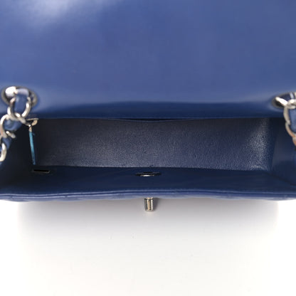 Chanel Lambskin Quilted Mini Rectangular Flap Dark Blue 5 of 11