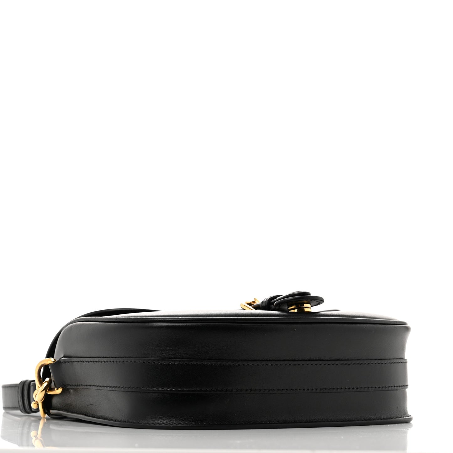 Box Calfskin Medium Bobby Flap Black