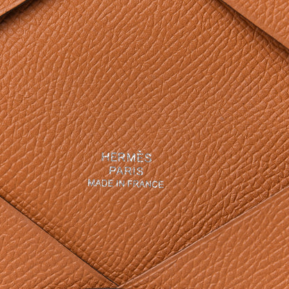 Hermes Epsom Calvi Card Case Gold 6 of 10