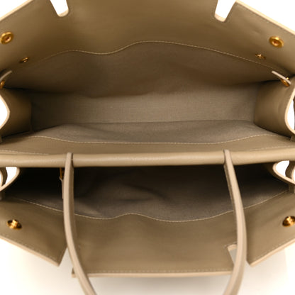 Burberry Grainy Calfskin Title Bag Light Beige 5 of 16