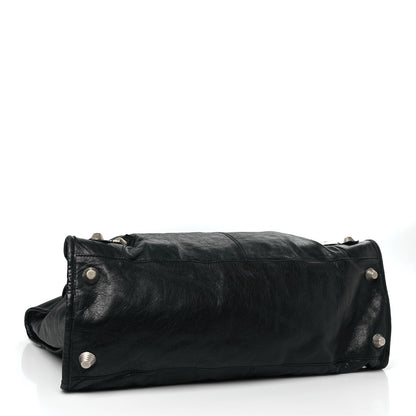 Balenciaga Agneau Giant 21 Silver Hardware Weekender Black 4 of 11