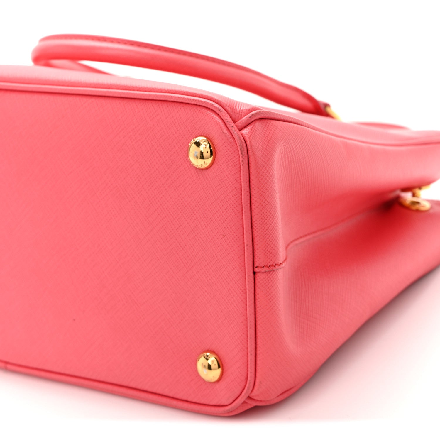 Prada Saffiano Small Galleria Double Zip Tote Peonia 10 of 11