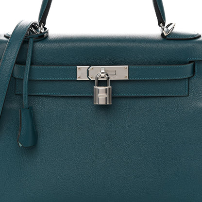 Hermes Evercolor Verso Kelly Retourne 28 Colvert Bleu Atoll 8 of 17