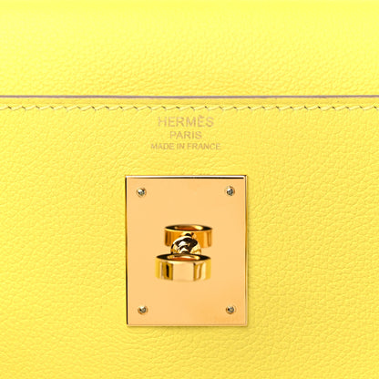 Hermes Evercolor Kelly Retourne 28 Lime 6 of 10