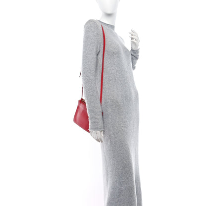 Celine Lambskin Small Trio Crossbody Bag Red 2 of 13