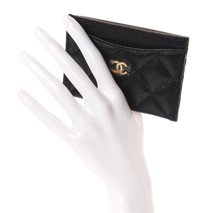 Chanel Caviar Quilted Flap Card Holder Black 2 of 9