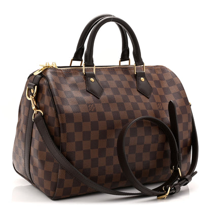 Louis Vuitton Damier Ebene Speedy Bandouliere 30 3 of 9