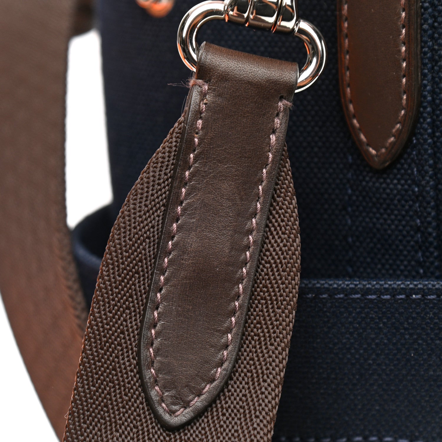 Hermes Canvas The Grooming Bag Bleu Navy Feu 12 of 15