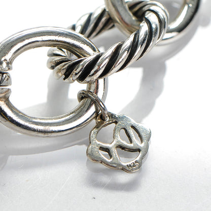 David Yurman Sterling Silver 12mm Large Oval Link Bracelet 5 of 7